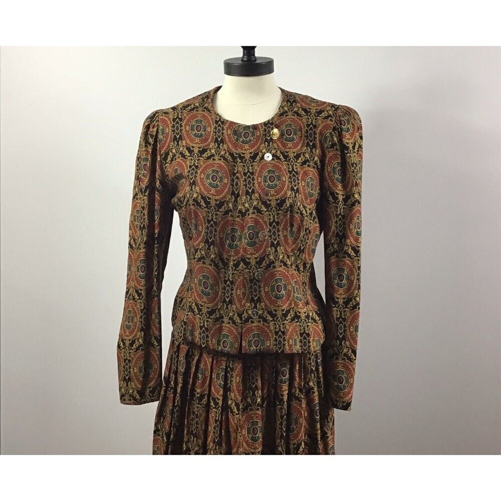 Maggy Boutique Vintage Woman’s Skirt Set Size 4 - Picture 2 of 3